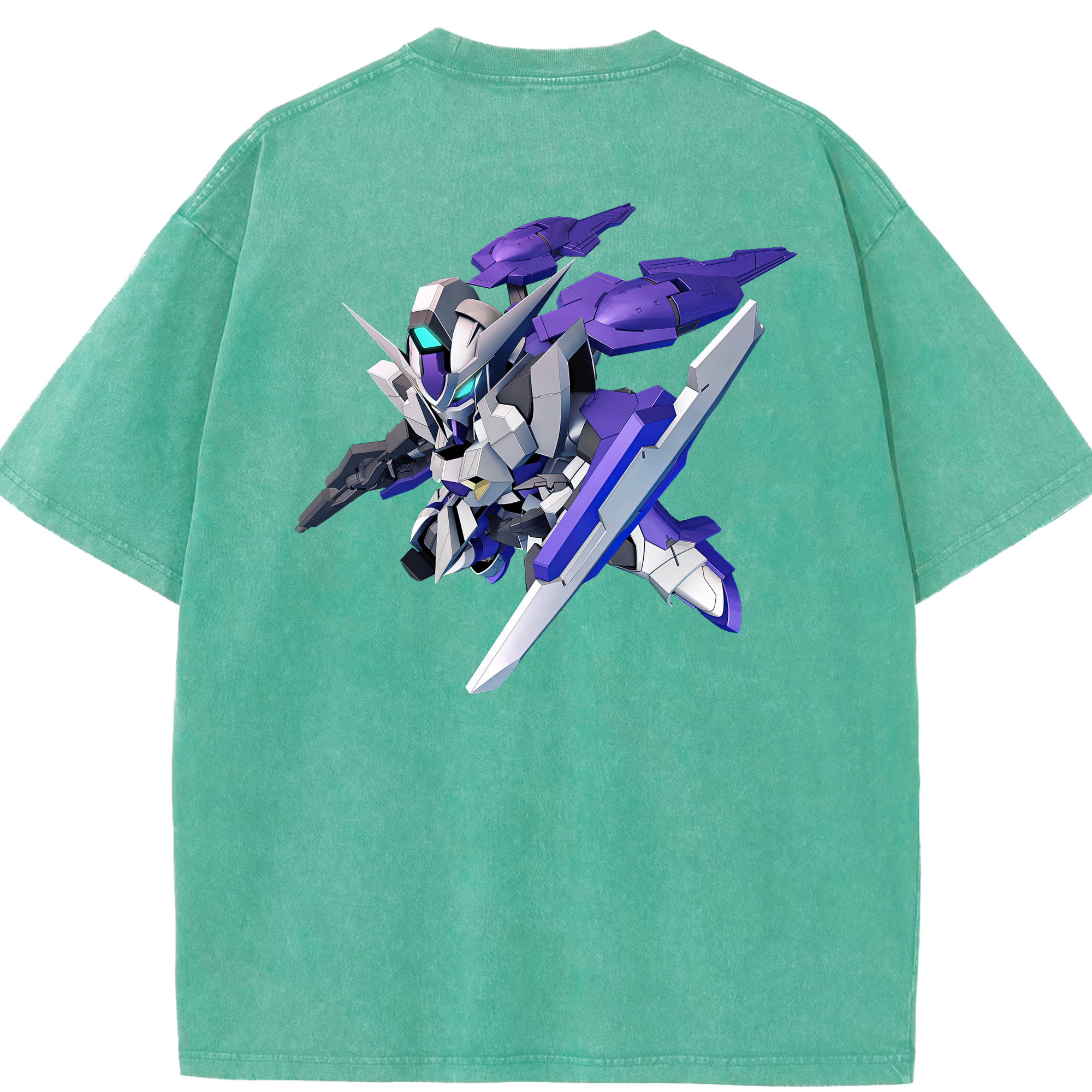 （画像用） 機動戦士ガンダム Mobile Suit Gundam 綿100% ヴィンテージ風 半袖Tシャツ（背面プリント）